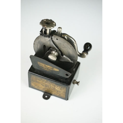 81 - Early 20th century Messrs Mabie Todd & Co ' The Automatic Pencil Sharpener ', 13cm high contained in... 