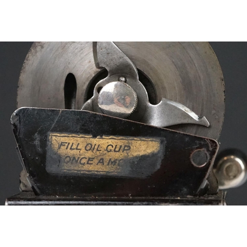 81 - Early 20th century Messrs Mabie Todd & Co ' The Automatic Pencil Sharpener ', 13cm high contained in... 