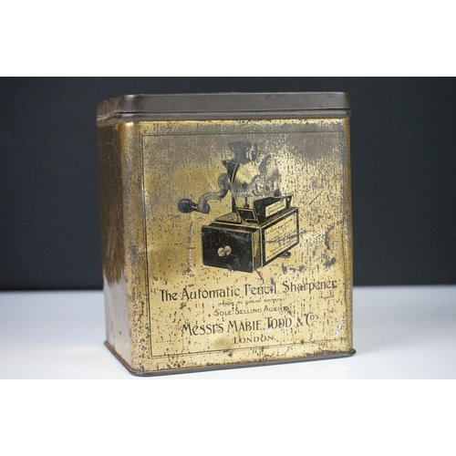 81 - Early 20th century Messrs Mabie Todd & Co ' The Automatic Pencil Sharpener ', 13cm high contained in... 