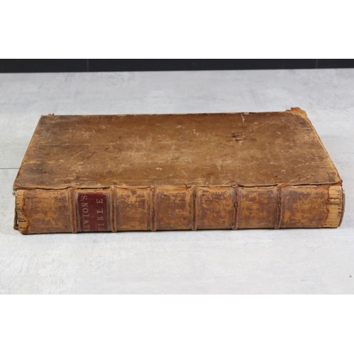 355 - Samuel Newton, The Complete Family Bible, published by T Brewman 1771