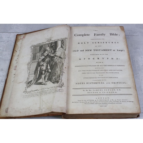 355 - Samuel Newton, The Complete Family Bible, published by T Brewman 1771