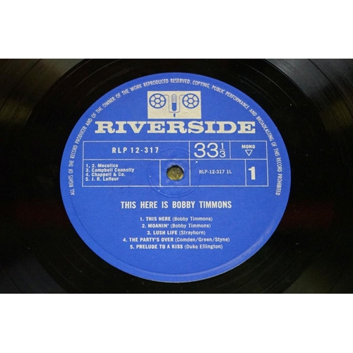 279 - Vinyl - Jazz / Bop - 4 original UK Pressing albums on Riverside Records, to include: Bobby Timmons -... 