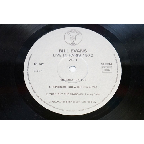 251 - Vinyl - Jazz - 7 original albums by Bill Evans, to include: Live In Paris 1972 Vol. 1 (FC 107), Inte... 