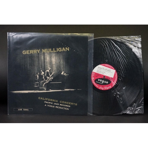 256 - Vinyl - Cool Jazz - 9 original albums by Gerry Mulligan, to include: Reunion With Chet Baker (LAE 12... 