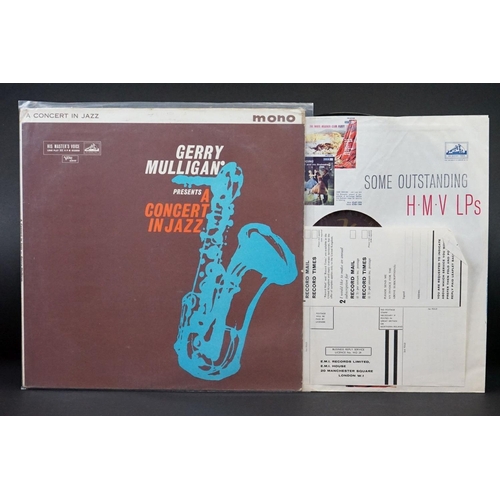 256 - Vinyl - Cool Jazz - 9 original albums by Gerry Mulligan, to include: Reunion With Chet Baker (LAE 12... 