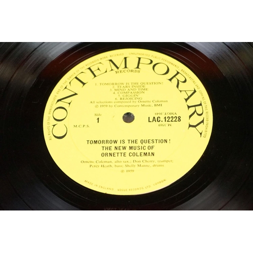 261 - Vinyl - Jazz / Bop - 9 albums by Ornette Coleman and Wes Montgomery, to include: Ornate Colemen - To... 