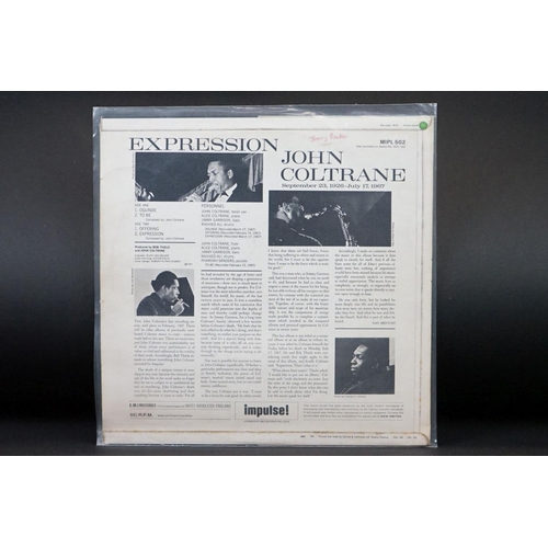 269 - Vinyl - Jazz - 8 John Coltrane original albums, to include: Expression (original UK, Impulse Records... 