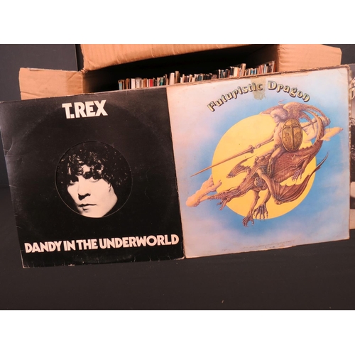 102 - Vinyl - Over 70 Rock & Pop LP's including T-Rex (many), Bruce Springsteen, Kate Bush, Traffic, The D... 