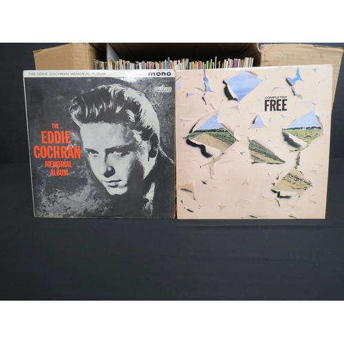 121 - Vinyl - Over 70 Rock & Pop LP's including Eddie Cochran, Free, Wishbone Ash, Blood Sweat And Tears (... 