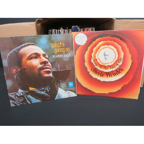 133 - Vinyl - Over 50 Tamla Motown LPs and box set including Stevie Wonder, Jr Walker, Marvin Gaye, The Is... 