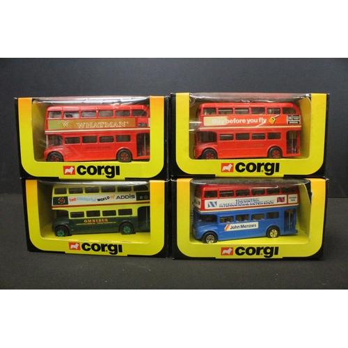 20 Boxed Corgi diecast model buses mainly featruing 469 Routemaster ...