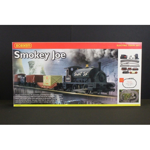 17 - Four boxed Hornby OO gauge electric train sets to include R1032 Mainline Steam, R1020 Irish freight ... 