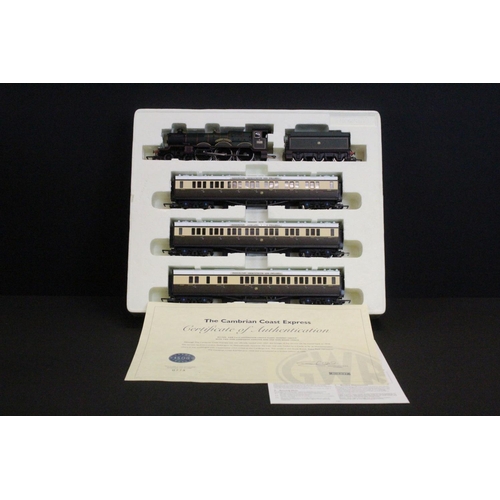 20 - Boxed ltd edn Hornby OO gauge R2196M The Cambrian Coast Express Train Pack complete with Nunney Cast... 