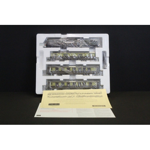 26 - Boxed ltd edn Hornby R3300 Sir Winston Churchill's Funeral Train Pack, completye with certificate