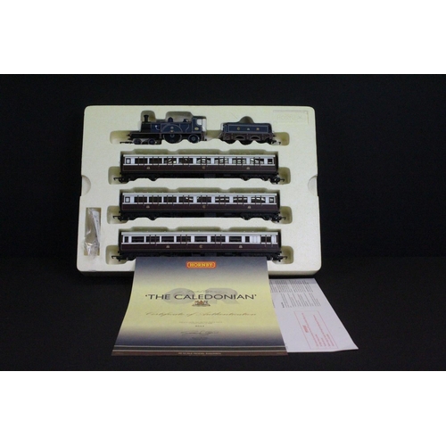 28 - Boxed ltd edn Hornby OO gauge R2610 The Caledonian Train Pack, complete with certificate