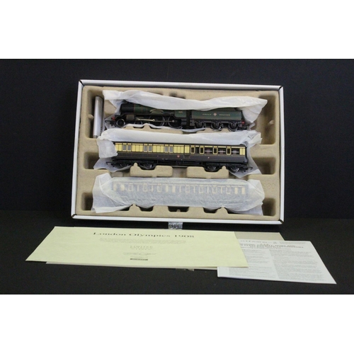 30 - Boxed ltd edn Hornby OO gauge R2980 GWR London Olympics 1908 Train Pack, complete with certificate