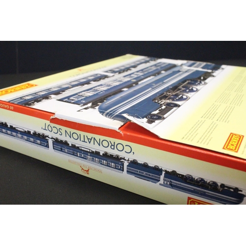 32 - Boxed ltd edn Hornby OO gauge R3092 Coronation Scot Train Pack, complete with certificate