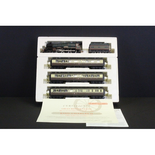 34 - Boxed ltd edn Hornby R2084 GWR King Train Pack with King Charles II locomotive, complete with certif... 