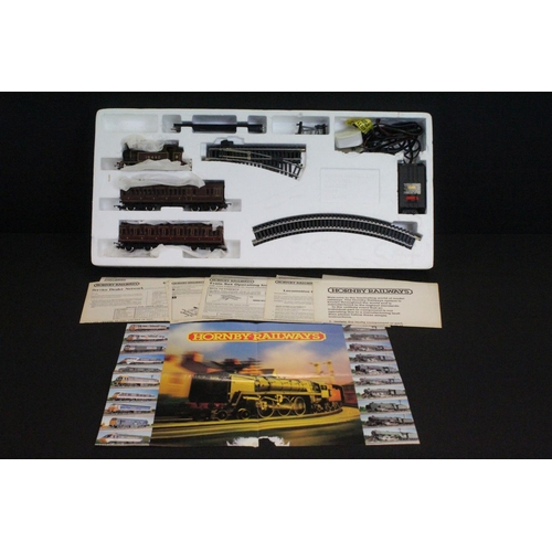 46 - Three boxed Hornby OO gauge train sets to include R671 Country Local, R682 The Blue Streak and R836 ... 