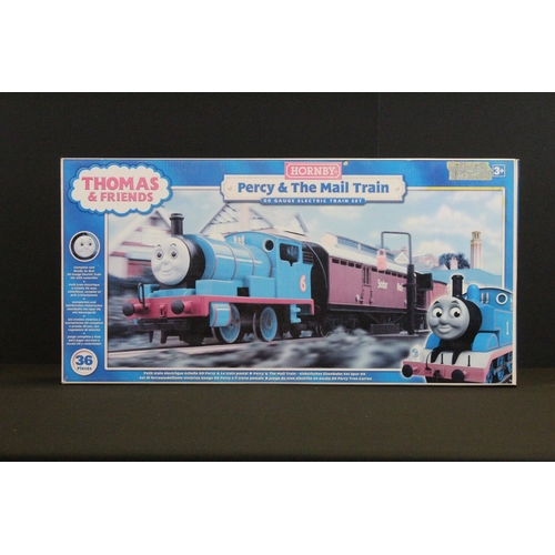 53 - Boxed Hornby OO gauge R9682 Thomas & Friends Percy & The Mail Train set with Percy locomotive