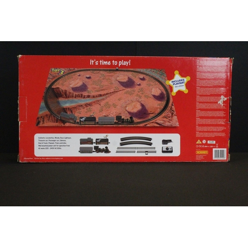 54 - Boxed Hornby OO gauge R1149 Toy Story 3 train set, complete with locomotive, rolling stock etc