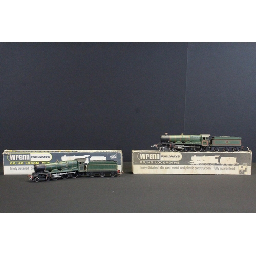 61 - Two Wrenn OO gauge locomoitves in unassociated Wrenn boxes to include Cardiff Castle and Caerphilly ... 