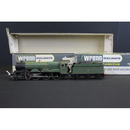 62 - Three Wrenn OO gauge Castle Class locomotives in unassociated Wrenn boxes to include Clun Castle, Go... 