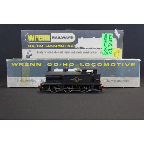 63 - Two boxed Wrenn OO gauge locomotives to include W2205 0-6-0 Tank Black BR (notes stuck to outer box ... 