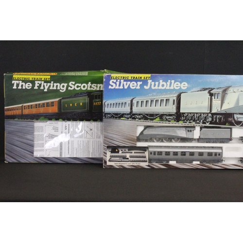47 - Two boxed Hornby OO gauge etrain sets to include R837 Silver Jubilee with Silver Link locomotive, ro... 