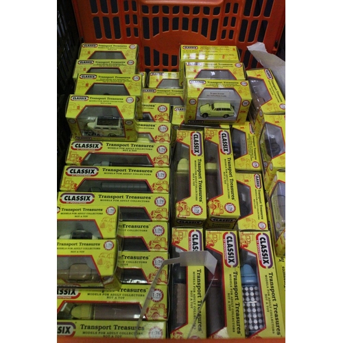 75 - Ex Shop Stock - Around 70 boxed / cased 1:76 scaled diecast models to include 46 x Classix & 24 x Ox... 