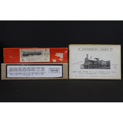 78 - Collection of OO gauge kit accessories, locomotives, and parts, metal and plastic examples to includ... 