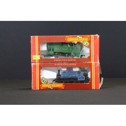 100 - Four boxed Hornby OO gauge locomotives to include R369 BR Class 37 Diesel Blue Livery, R256 0-4-0 Lo... 