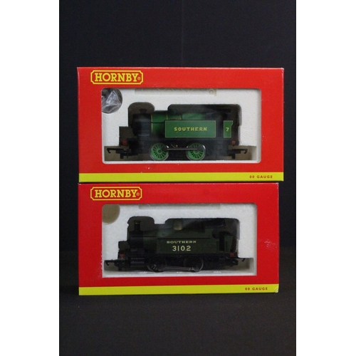 90 - Six boxed Hornby OO gauge locomotives to include R2439 Southern 0-4-0T Industrial Locomotive 7, R287... 