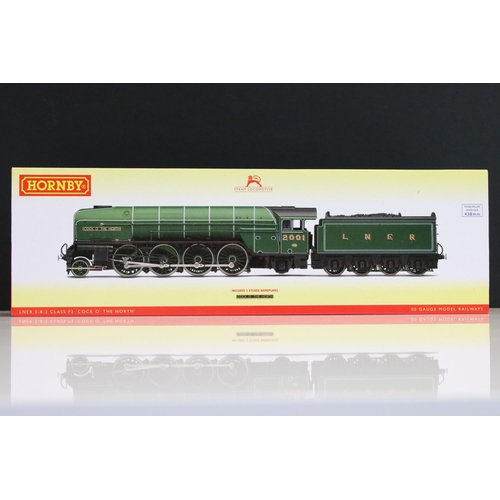 160 - Boxed Hornby OO gauge R3207 LNER 2-8-2 Class P2 Cock o' the North locomotive