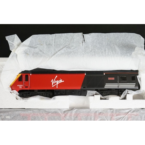 1 - Three boxed Hornby OO gauge electric train sets to include R1023 Virgin Trains 125, R1063 Gravel Tip... 