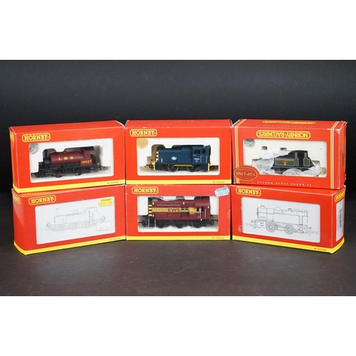 10 - Six boxed Hornby OO gauge locomotives to include R2063 SR Terrier Locomotive 2, R2165B BR 0-6-0 Terr... 
