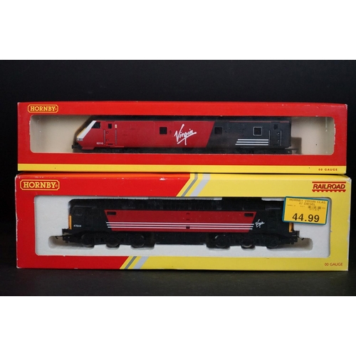 12 - Boxed Hornby OO gauge R2677 Virgin Railways Class 47 locomotive plus a boxed Hornby R4147B Virgin Tr... 