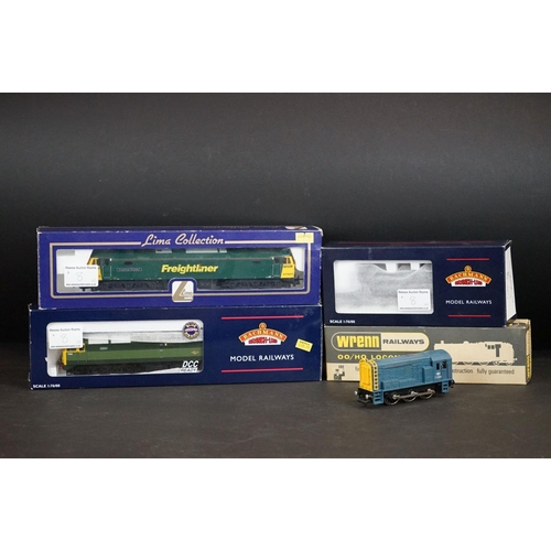 8 - Four boxed OO gauge locomotives to include Wrenn W2230 Bo Bo Diesel Electric Green BR, 2 x Bachmann ... 