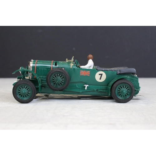 1356 - Boxed Triang Scalextric Vintage Car Racing MM / C64 Bentley in green with driver slot car, appears i... 