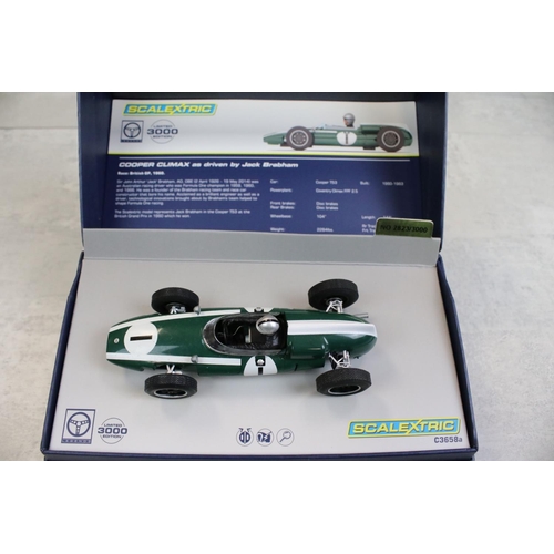 1362 - Two boxed ltd edn Scalextric Legends slot cars / sets to include C3586A Touring 1966 ATCC Mini Coope... 