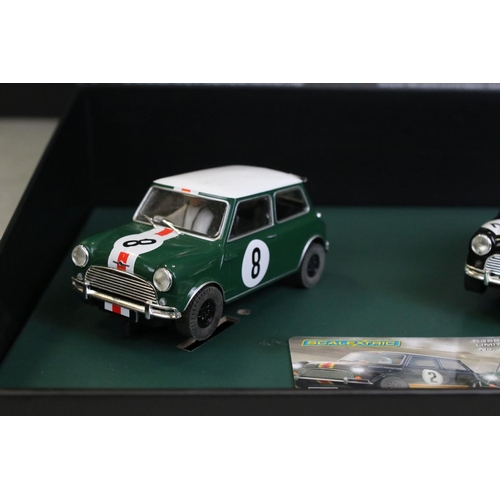 1362 - Two boxed ltd edn Scalextric Legends slot cars / sets to include C3586A Touring 1966 ATCC Mini Coope... 