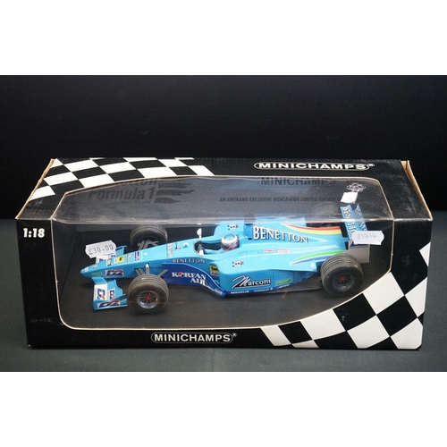 Seven boxed 1/18 Paul/s Model Art Minichamps F1 diecast