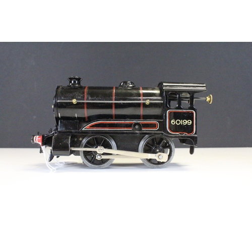 151 - Three Hornby OO gauge locomotives to include 0-4-0 LMS with tender in maroon, 0-4-0 60199 BR black w... 