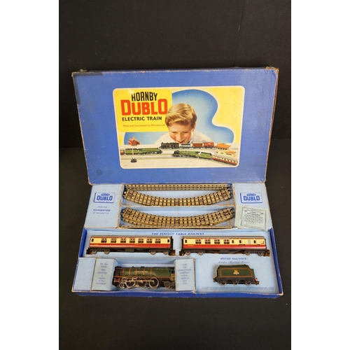 15 - Three boxed Hornby Dublo train sets to include 2 x EDP12 Passenger Train with Duchess of Montrose lo... 