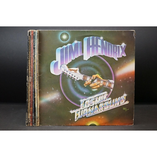 672 - Vinyl - 11 Jimi Hendrix LPs to include Cosmic Turnaround, The Cry Of Love, Rainbow Bridge, Plays Mon... 