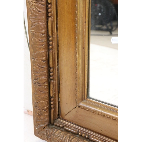 542 - Large 19th century Gilt Framed Rectangular Mirror, 151cm x 103cm