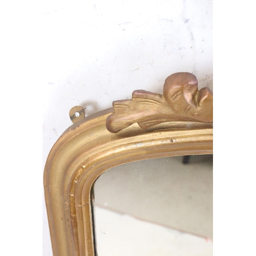 544 - 19th century Gilt Framed Overmantle Mirror, 104cm x 121cm