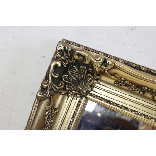 546 - Gilt Framed Rectangular Mirror, 80cm x 70cm