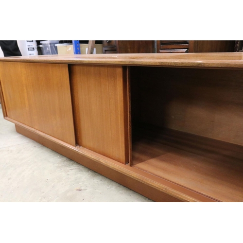 592 - Mid century Retro G-Plan Teak ' Fresco ' Media Unit / Sideboard with two sliding doors, 153cm long x... 