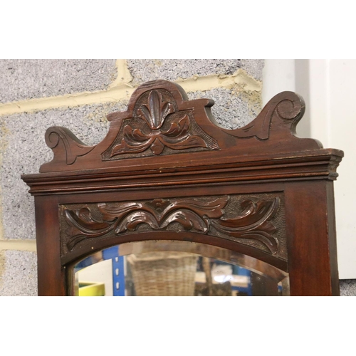 598 - Early 20th century Art Nouveau Mahogany Dressing Table, 123cm wide x 194cm high